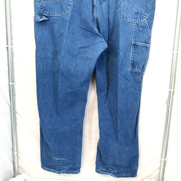 Dickies Men's Carpenter Style Blue Jeans Workwear Relaxed Fit Straight Leg 48X30 - Picture 4 of 10